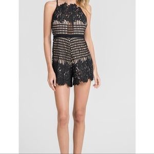 Black and Nude Romper